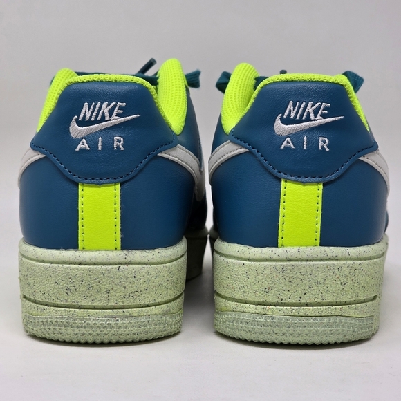Nike Air Force 1 Low Crater Bright Spruce Volt DM1086-300 GS Youth Size 6.5Y New - Picture 5 of 10